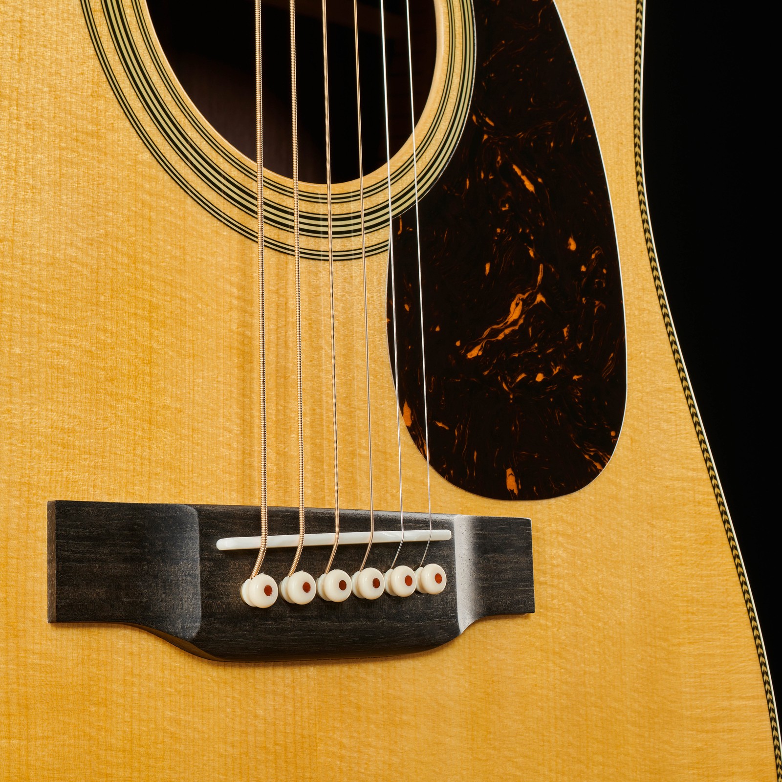 Fichtendecke der Martin Guitars HD28 Westerngitarre