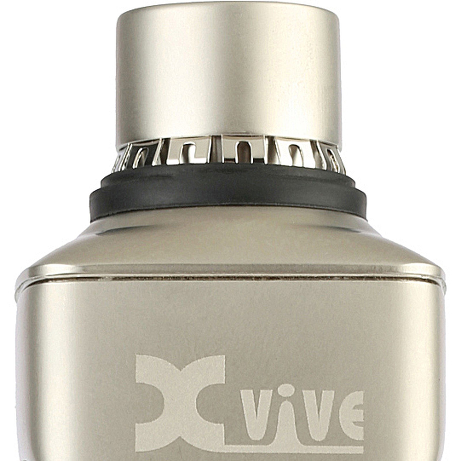 Herstellerlogo auf dem XVive U45 In-Ear Monitor Transmitter