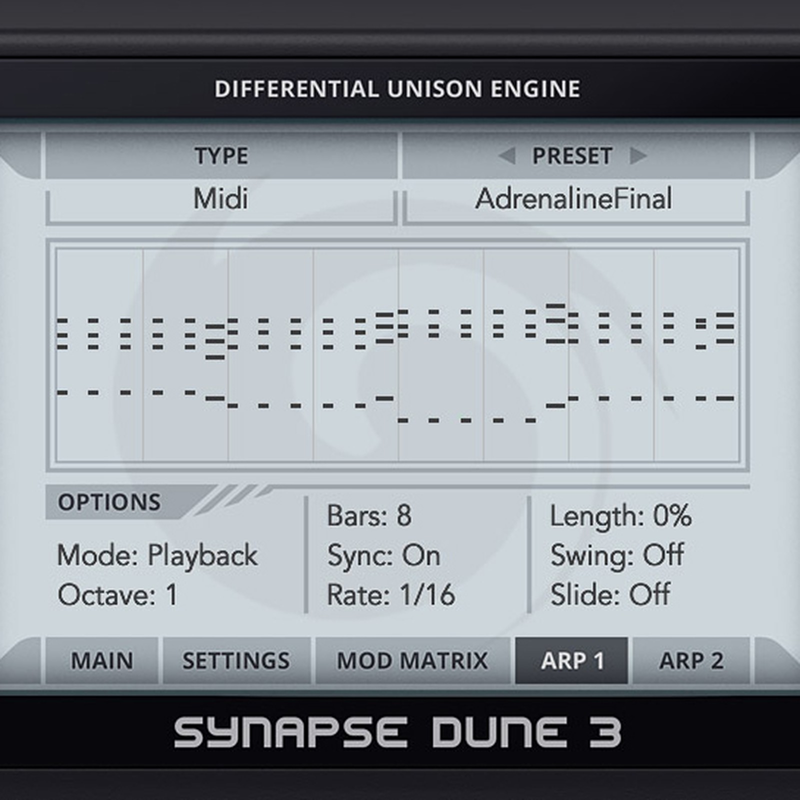 Synapse Audio Dune 3, MIDI functions
