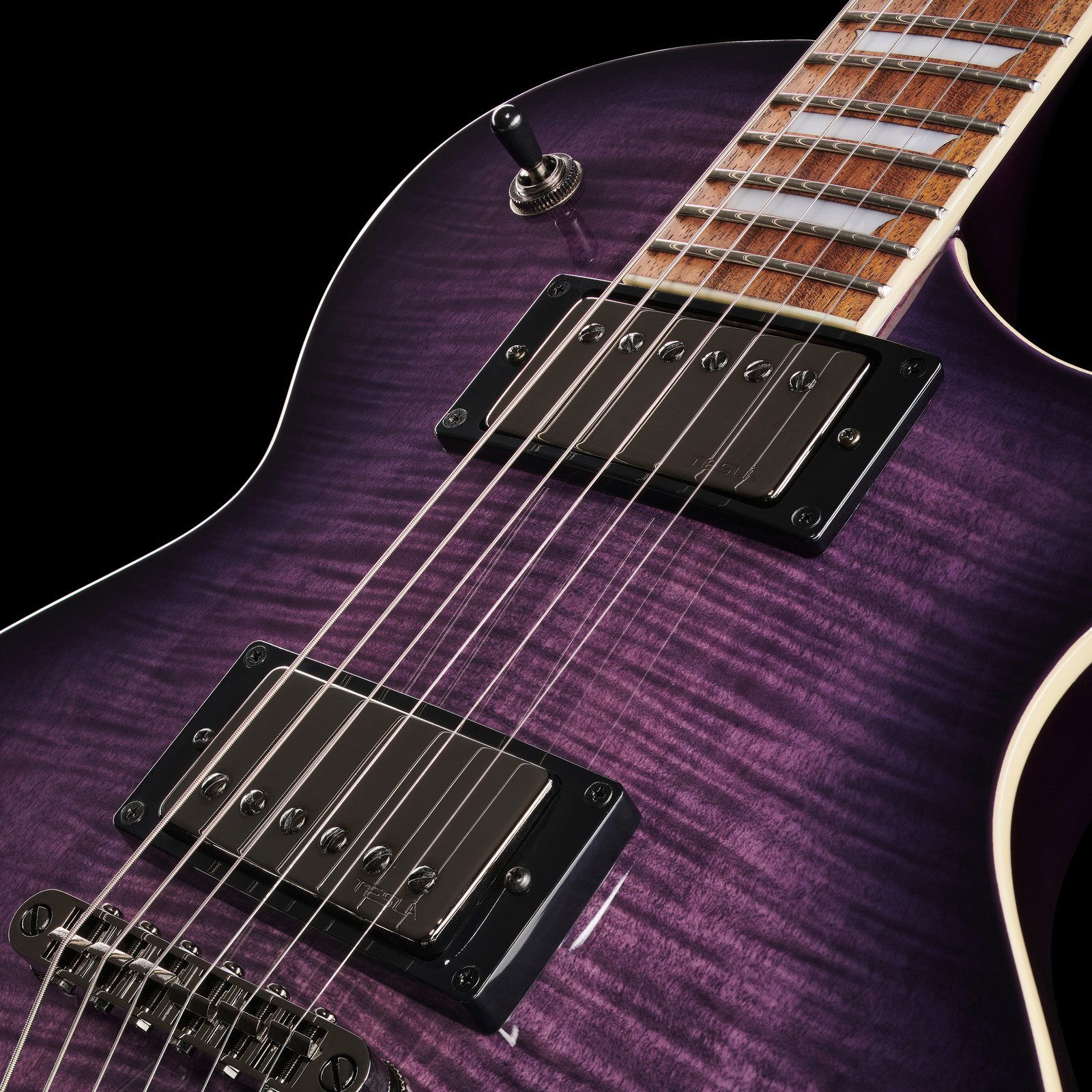 Harley Benton SC-Custom III Purple Burst Humbucker Pickups