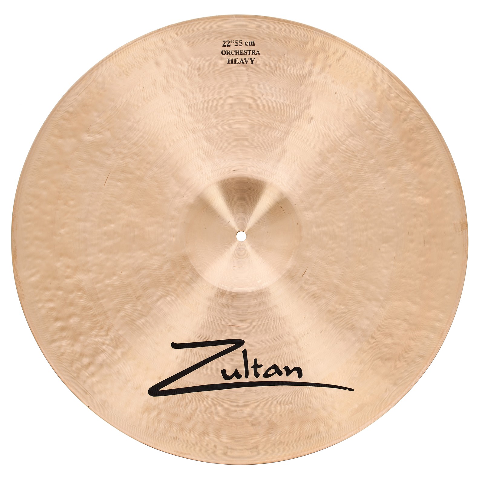 Unterseite eines Zultan 22" Orchestra heavy Orchesterbeckens