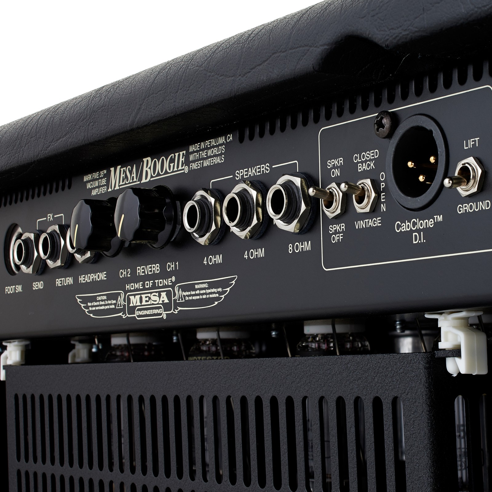Anschluss am Mesa Boogie Mark Five:35 Head Vollröhrentopteil für E-Gitarre