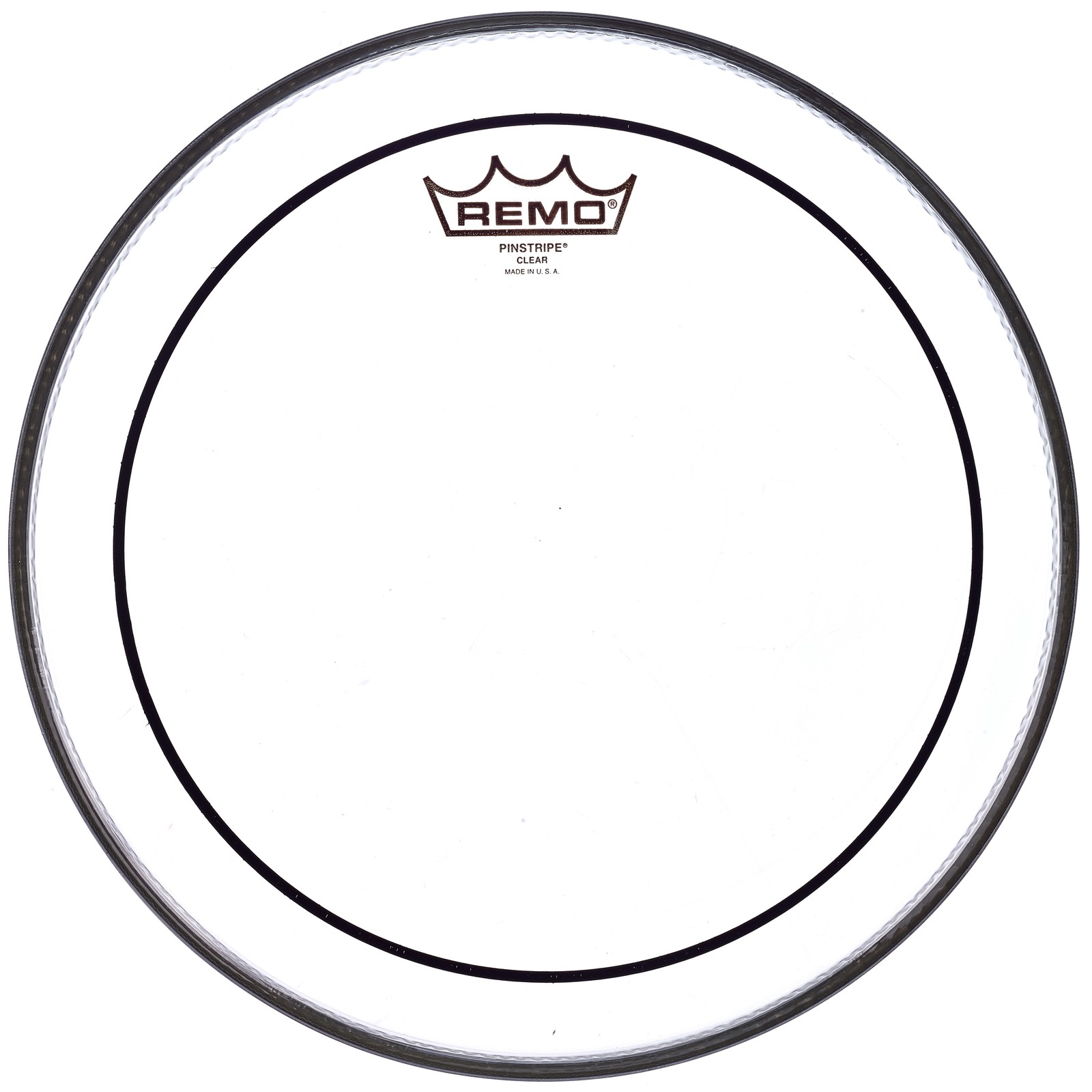 Remo Pin Stripe Clear 12" Fell