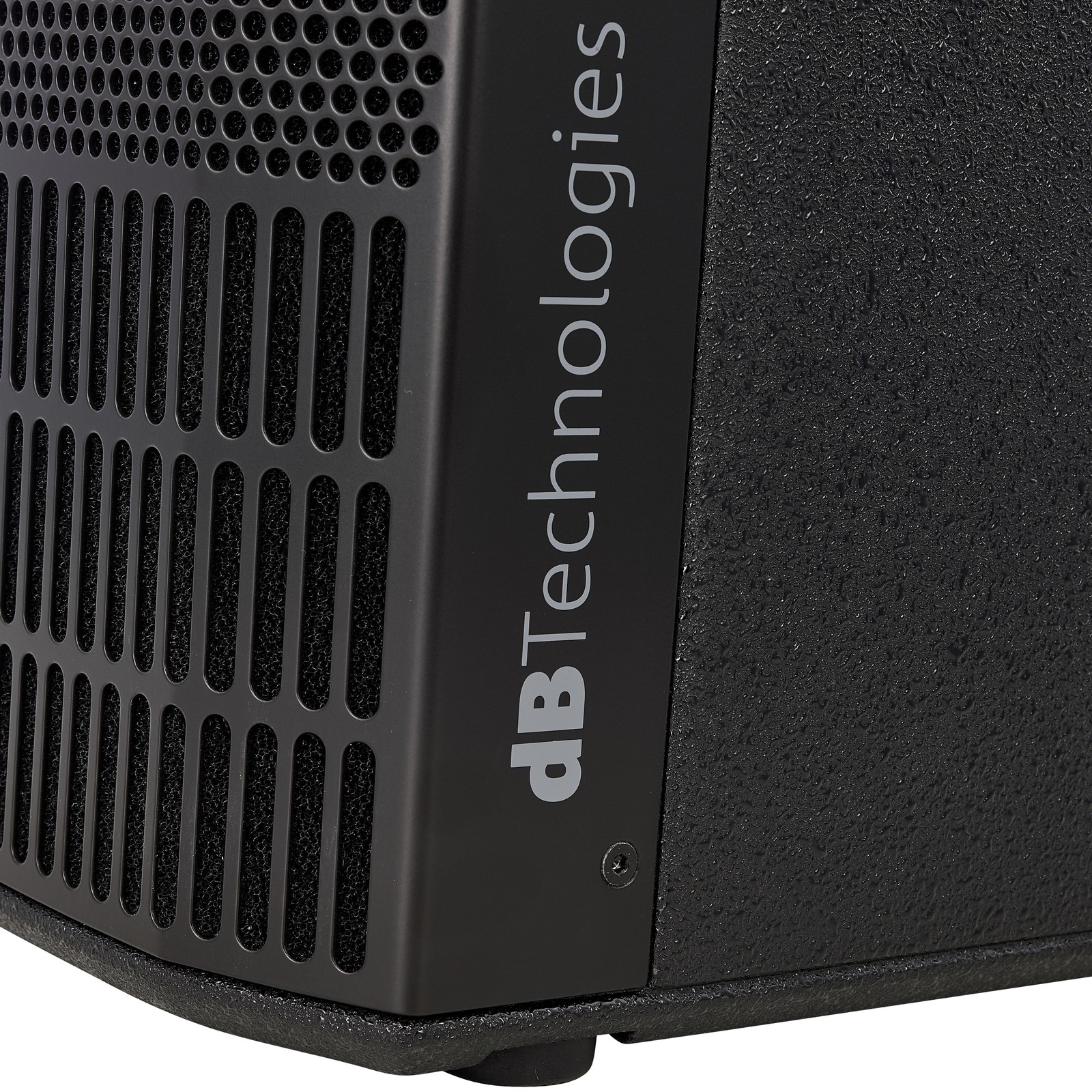 dBTechnologies logo on the side of the subwoofer