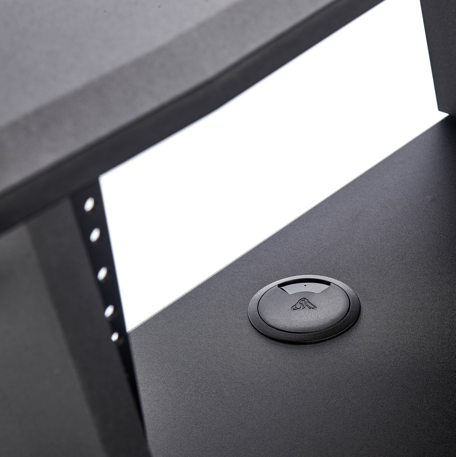 cable port on the Millenium SD-120 B StudioDesk