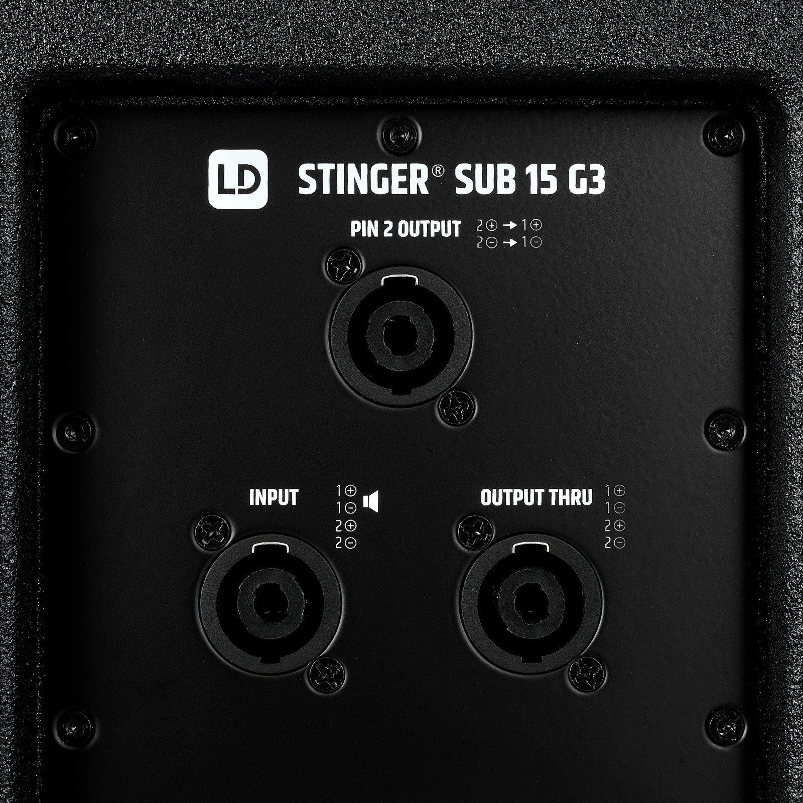 Anschlüsse des LD Systems Stinger Sub 15 G3 Subwoofers