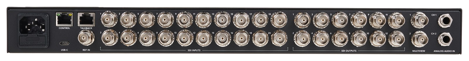 19" Videomixer Blackmagic Design Anschlüsse Rückseite