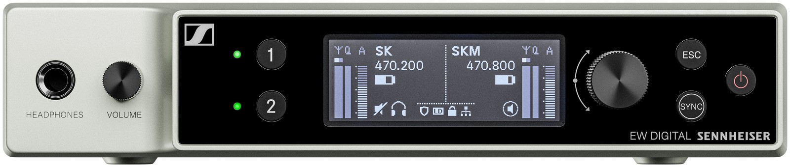 Sennheiser EW-DX EM 2 U1/5 Empfänger Frontseite