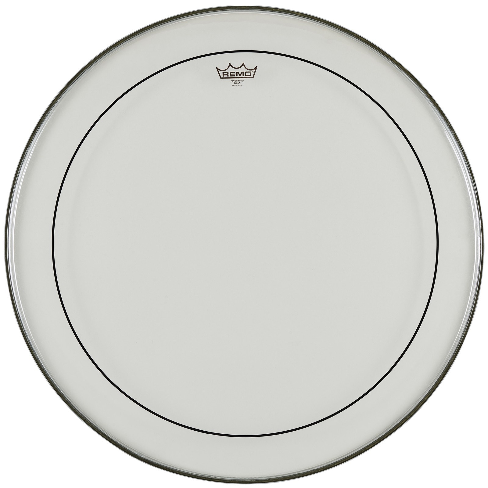 Remo 28" Pinstripe Bass Drum Fell transparent