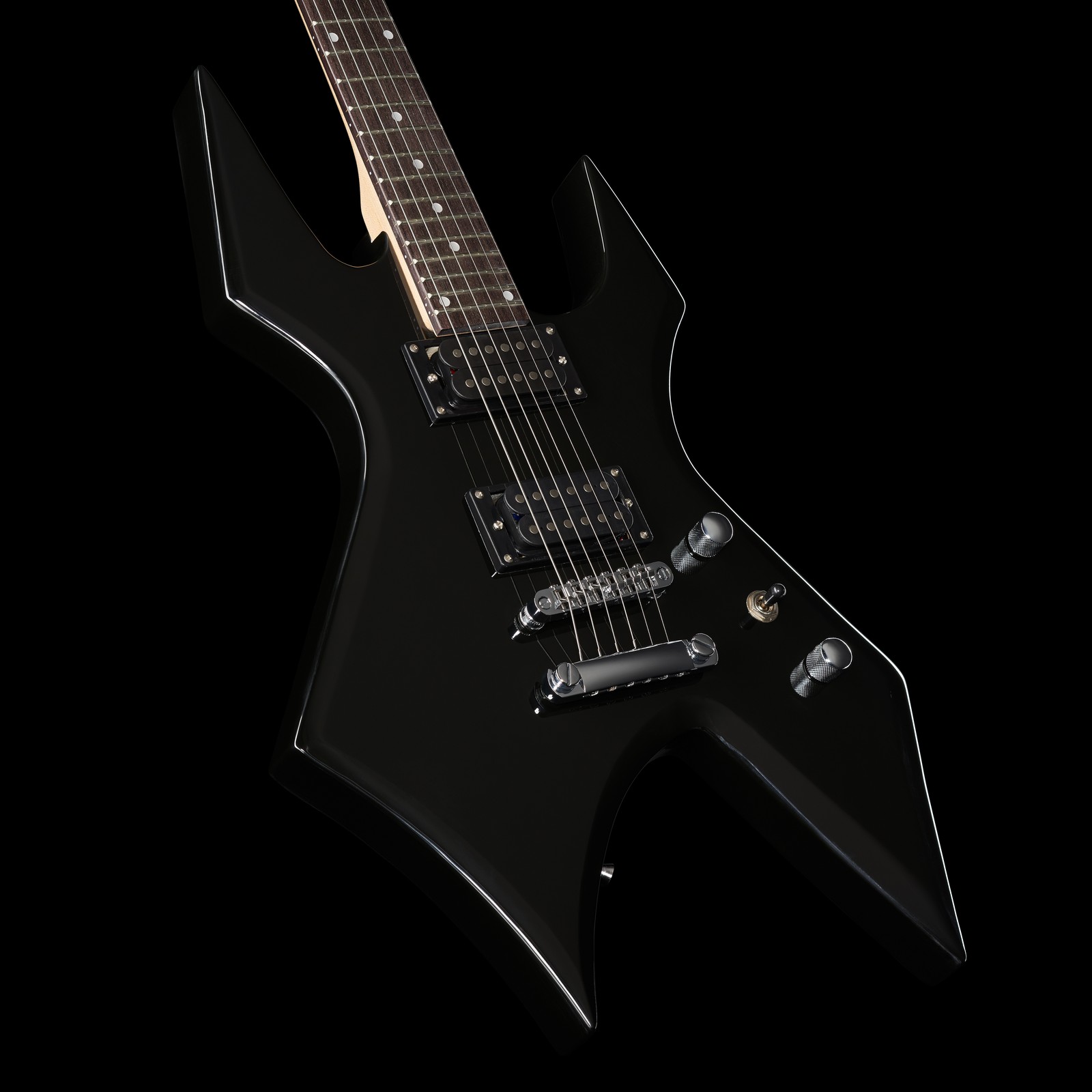 Harley Benton WL-20 schwarz Korpus Schrägansicht