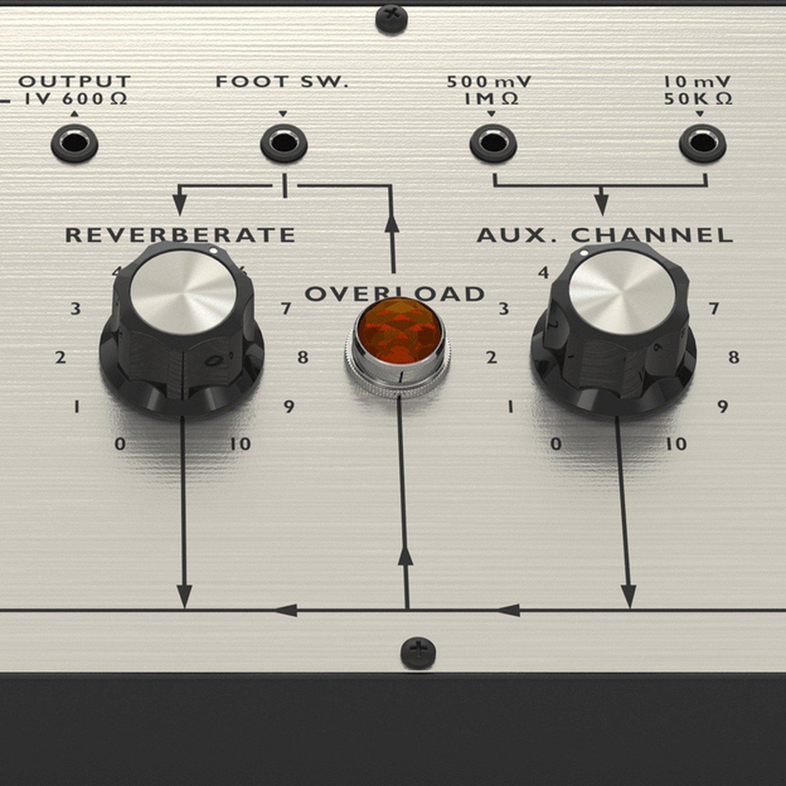 Behringer Spring Reverberation 646, detail