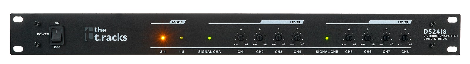 the t.racks DS2418 Audio Splitter Vorderseite