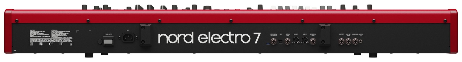 Rückseite des Clavia Nord Electro 7 HP Stagepianos