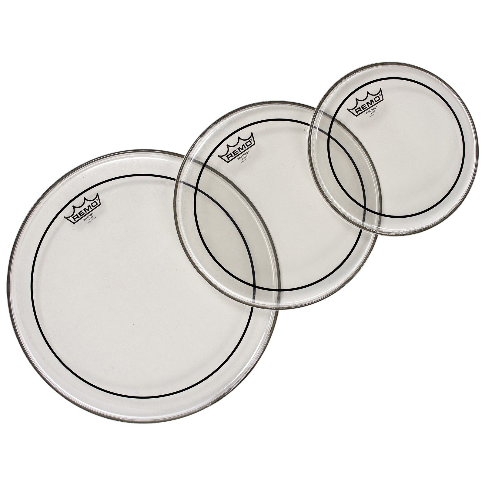 Remo PP-1472-PS Pinstripe Clear Fellset