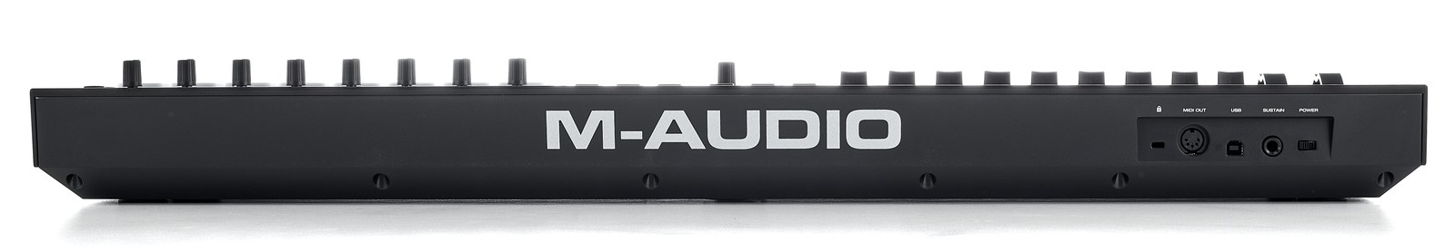 connections on the backside of the M-Audio Oxygen Pro 49 