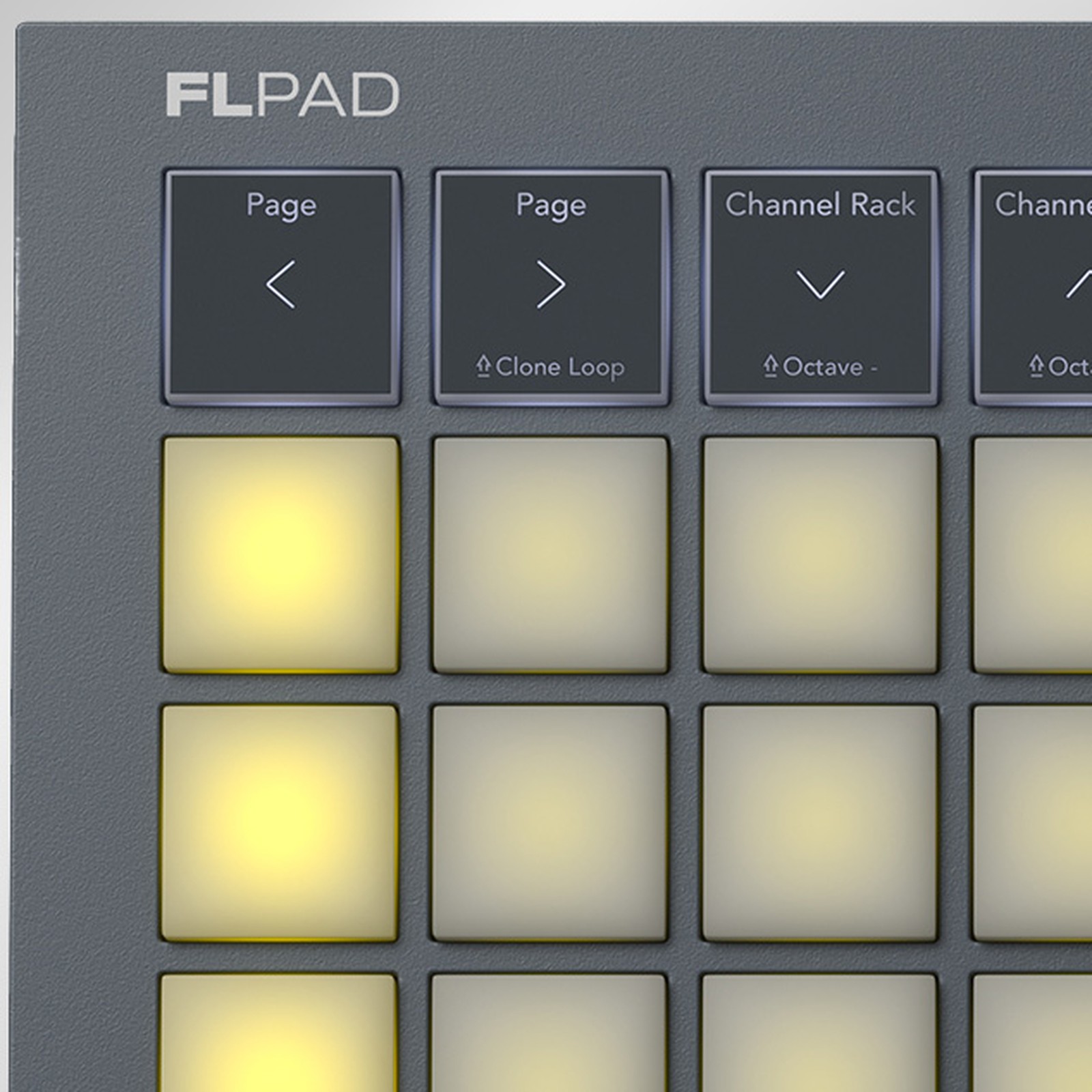 Tasten und Pads des Novation FLpad 