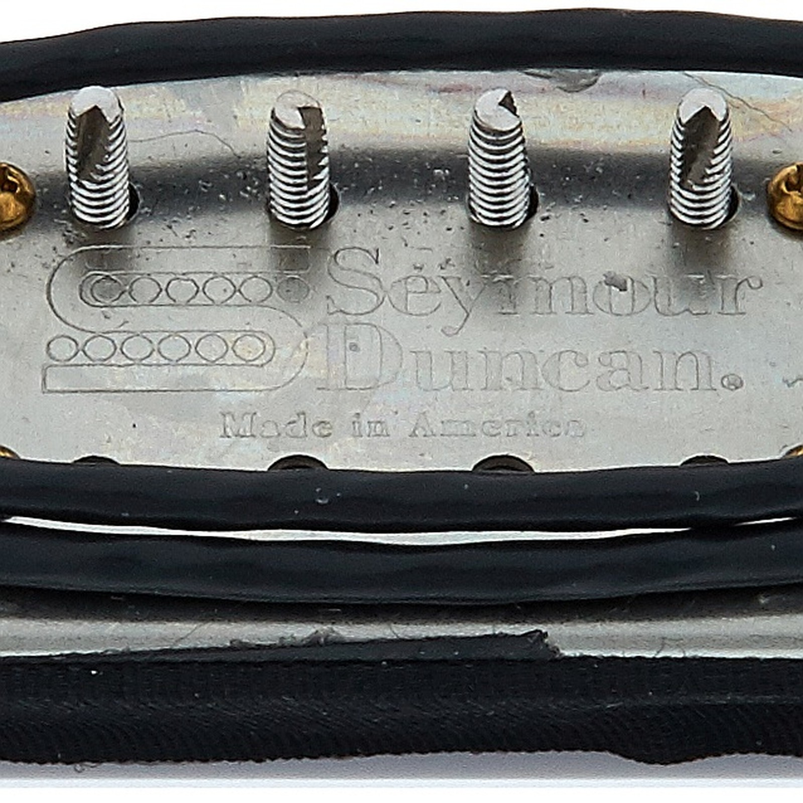 Rückseite des Seymour Duncan SH-4 Jazz Blues Tonabnehmer in Weiß