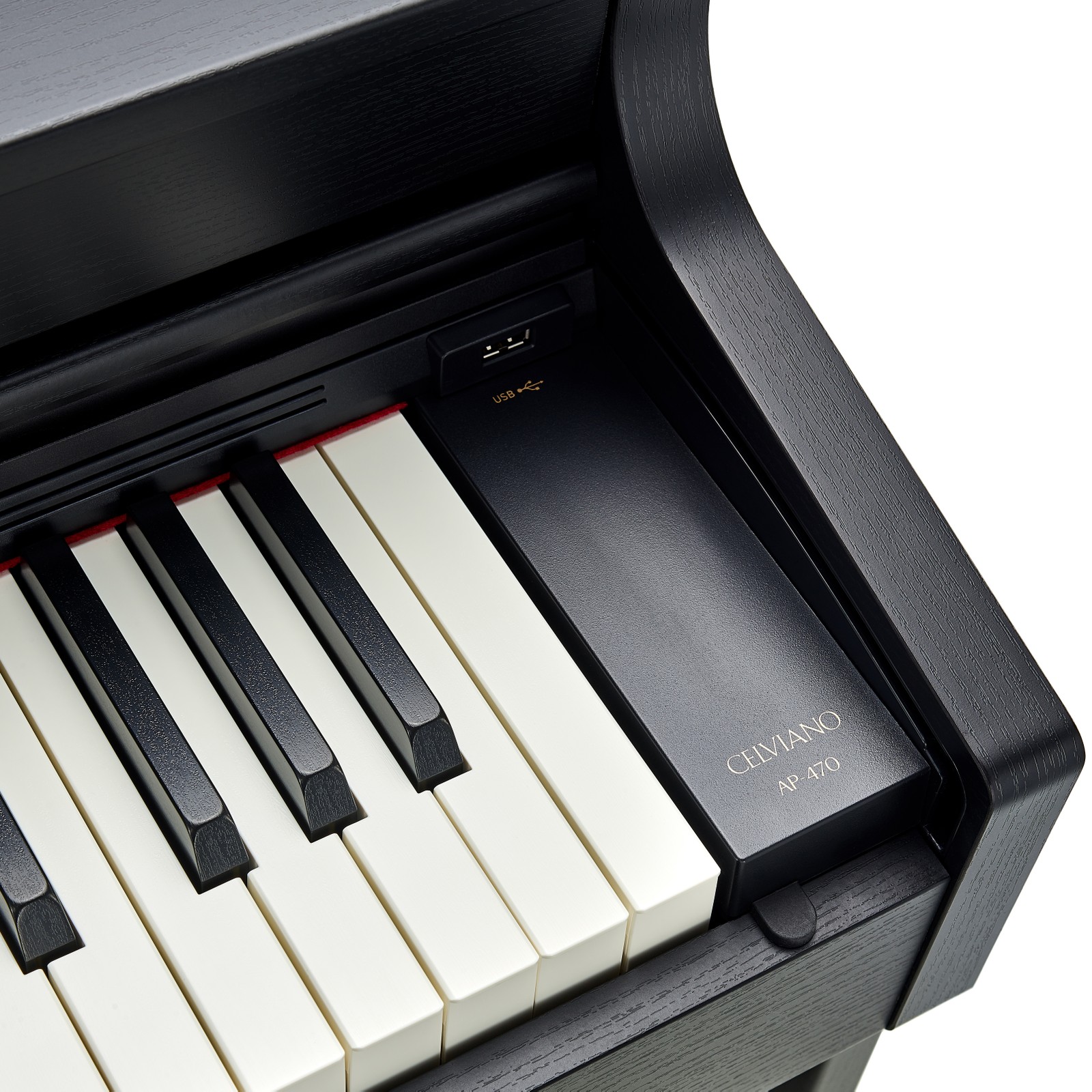 Keys of the Casio AP-470 BK Celviano