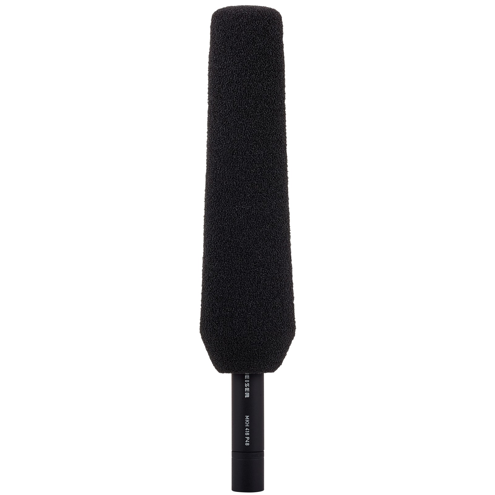 Small diaphragm condenser mic Sennheiser MKH 416 P48 with windscreen