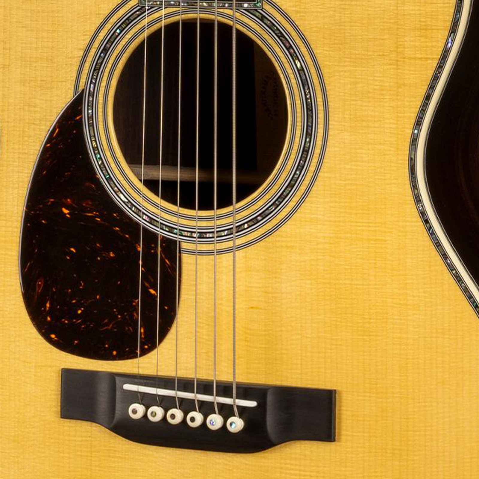Fichtendecke der Martin Guitars OM45 LH