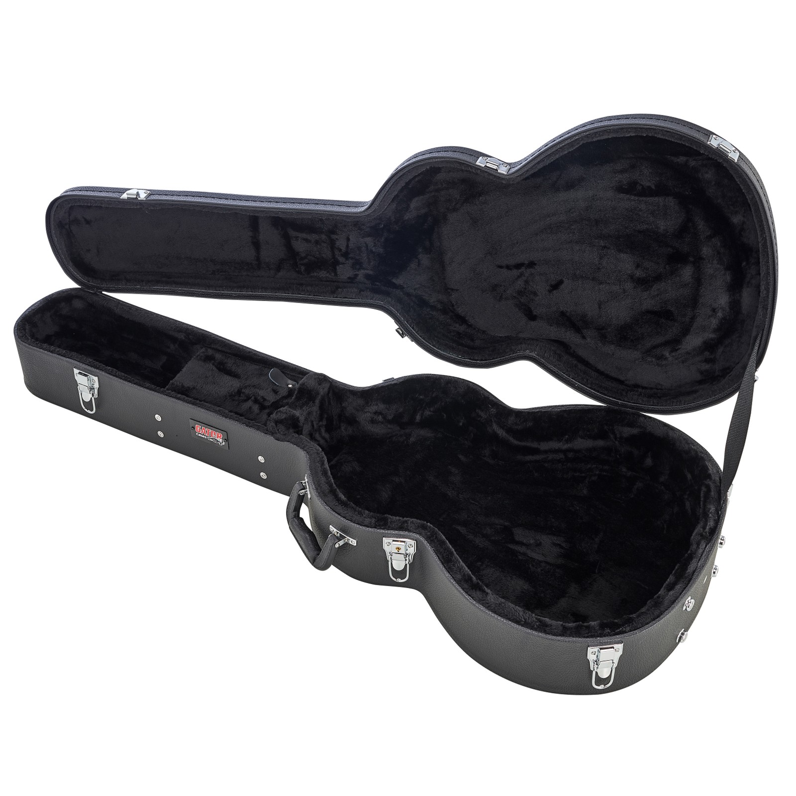 Doublure intérieure en peluche noire dans l'etui Gator GWE-000AC
