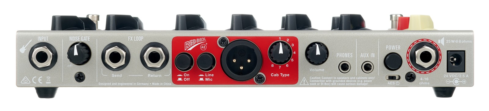 Collegamenti sul retro dell’Hughes & Kettner Spirit AmpMan Classic