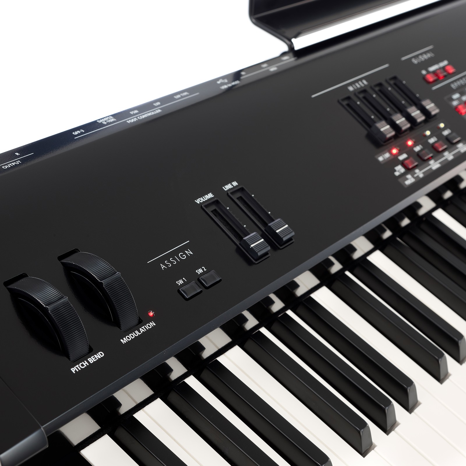 Controls of the Kawai MP-7 SE Stage Piano