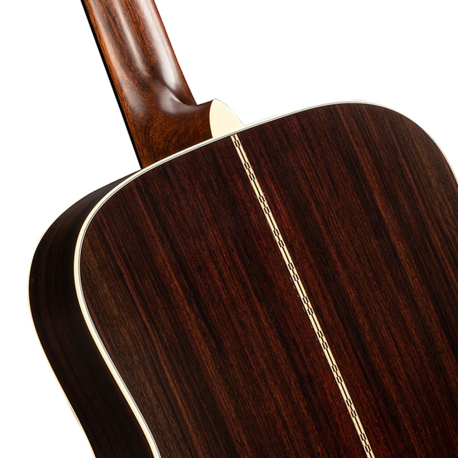 Halsübergang der Martin Guitars D28 Satin LH Westerngitarre