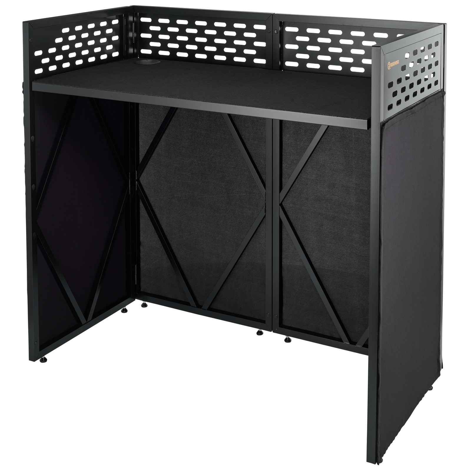 Roadworx DJ Table ALU Black