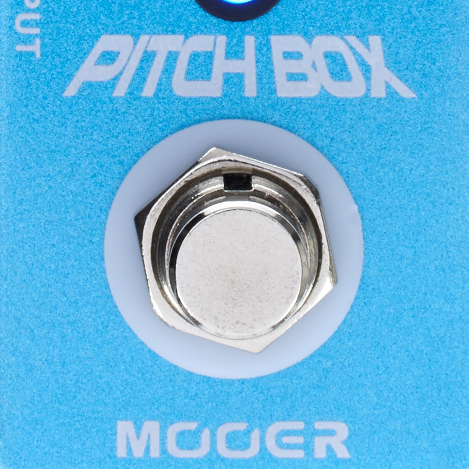 Mooer logo on effect pedal