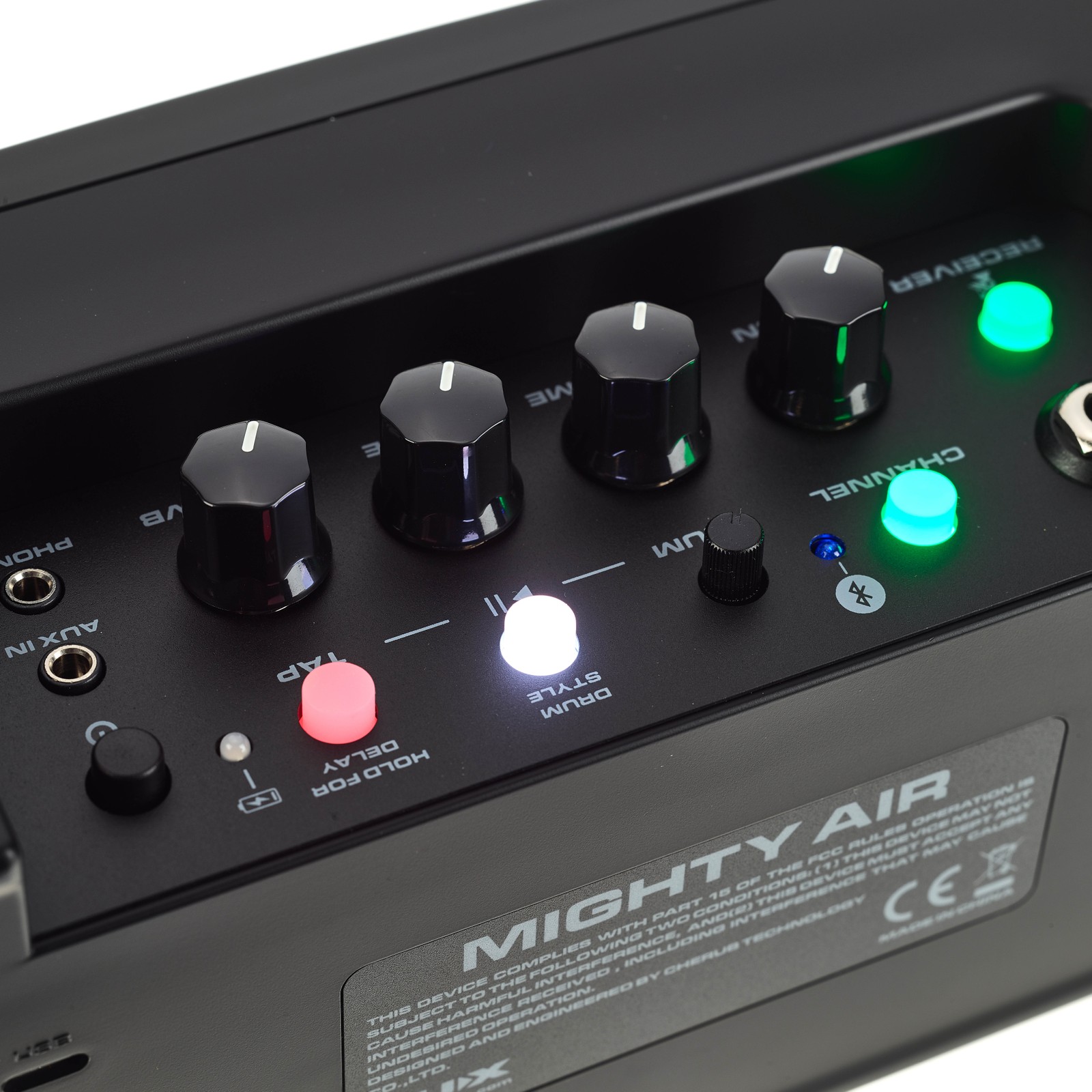 Controls on the Nux Mighty Air Modelling Combo Amplifier