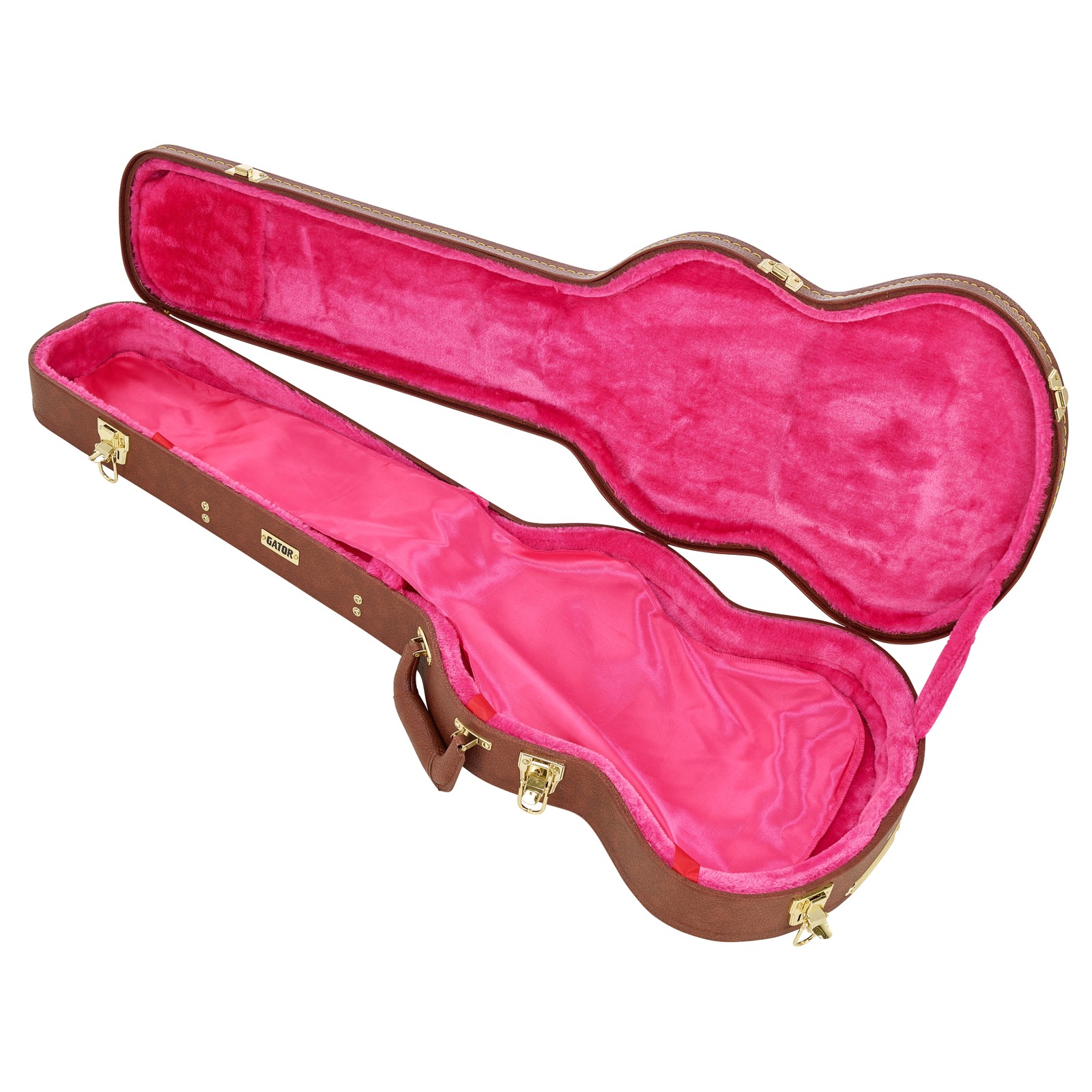 Gator Deluxe Case Vintage DC-Style for electric guitar - opened