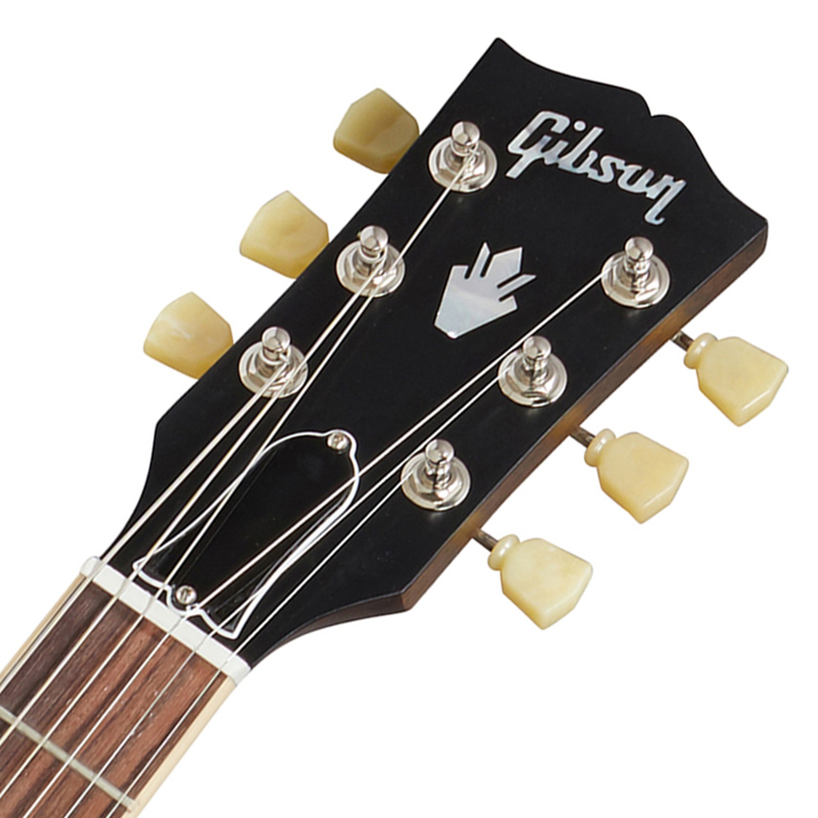 Kopfplatte der Gibson ES-335 Satin Vintage Burst E-Gitarre