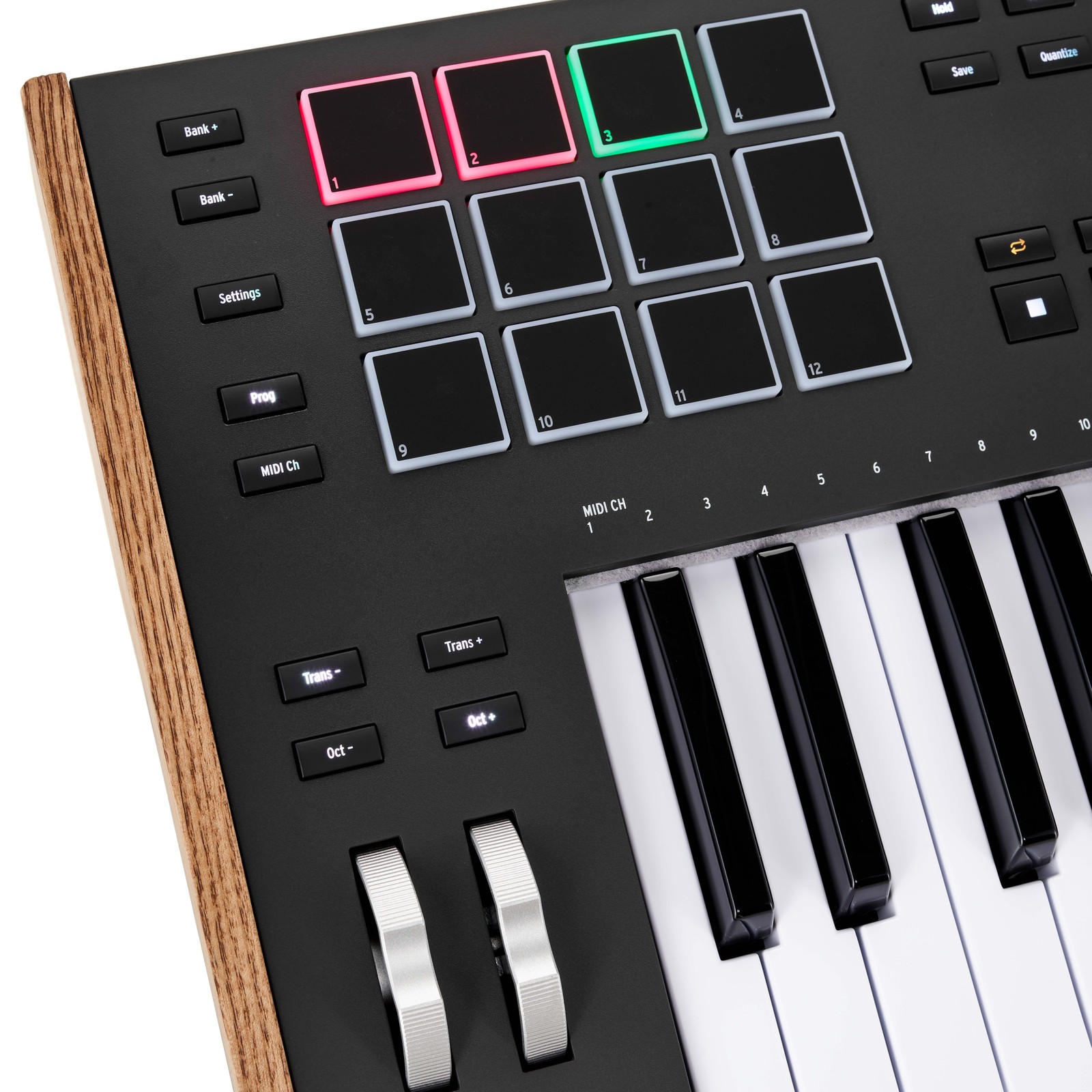 Sample Pads des Arturia KeyLab 49 mk3 Black