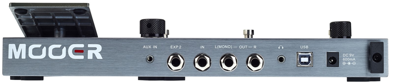 Multi-effects pedal, rear side