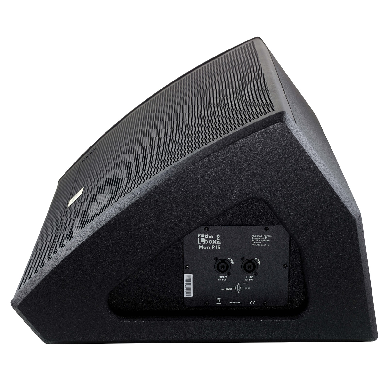 Anschlüsse am the box pro Mon P15 Bühnenmonitor