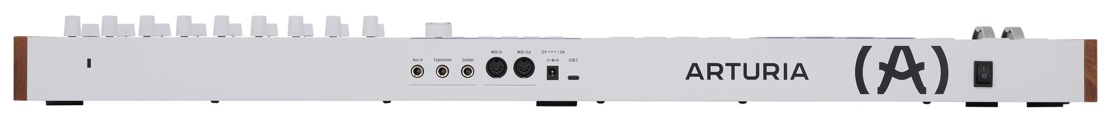 Rear connections of the Arturia KeyLab 61 mk3 White
