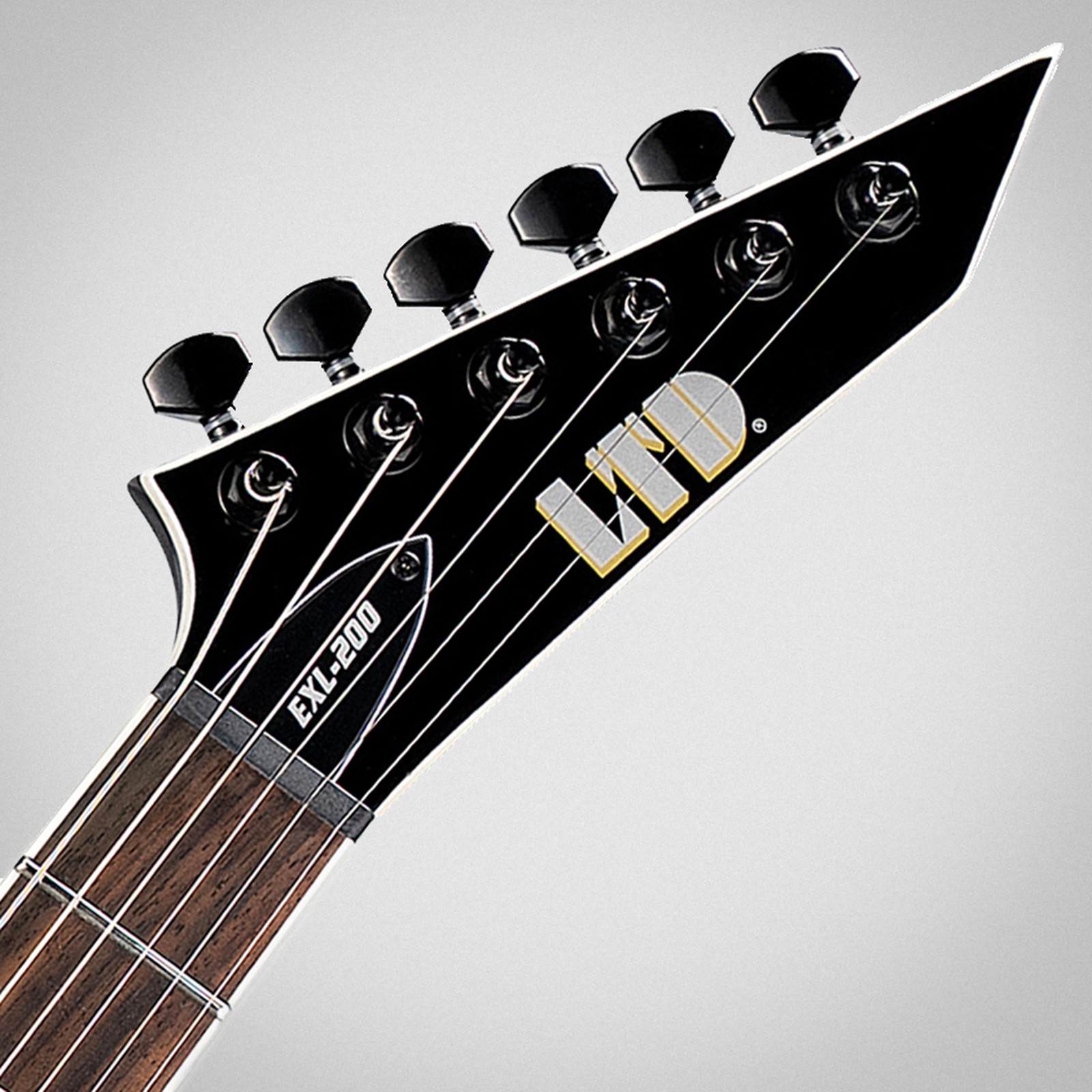 Kopfplatte der ESP LTD EXL-200 Black E-Gitarre