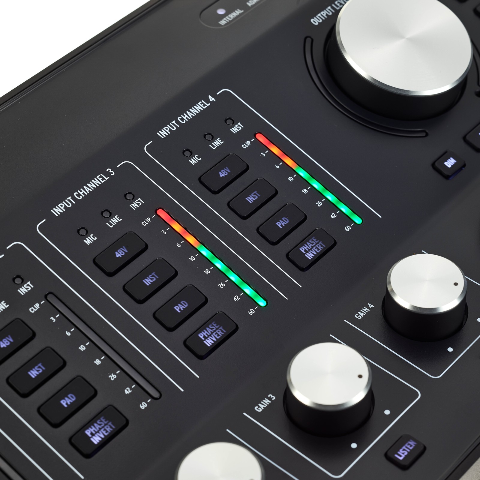 Arturia AudioFuse Studio, LED display