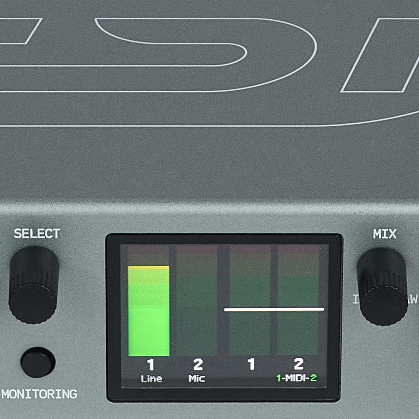 Display des ESI Amber i2 Audiointerface