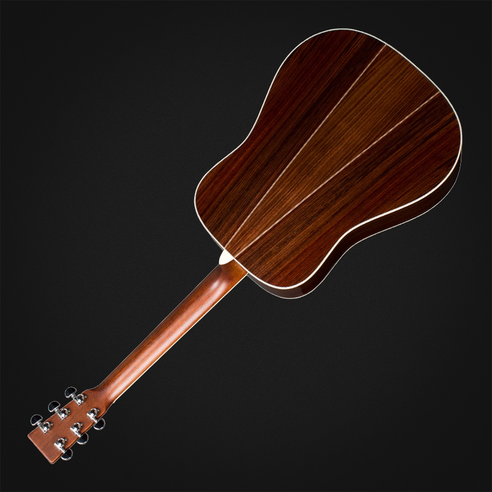 Rückseite der Martin Guitars D35 Sunburst