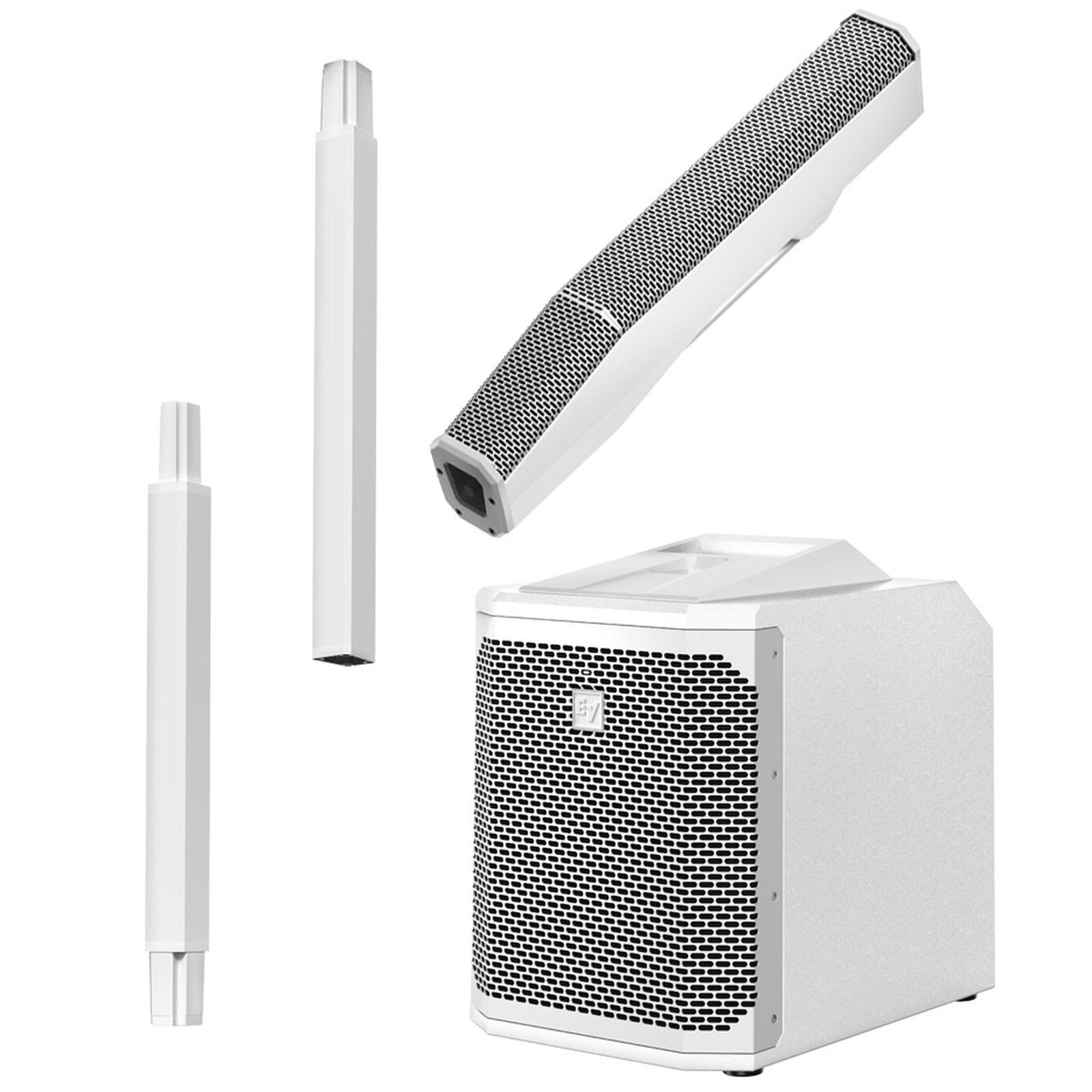 EV Evolve 30M White Aktives Säulenlautsprechersystem zerlegt