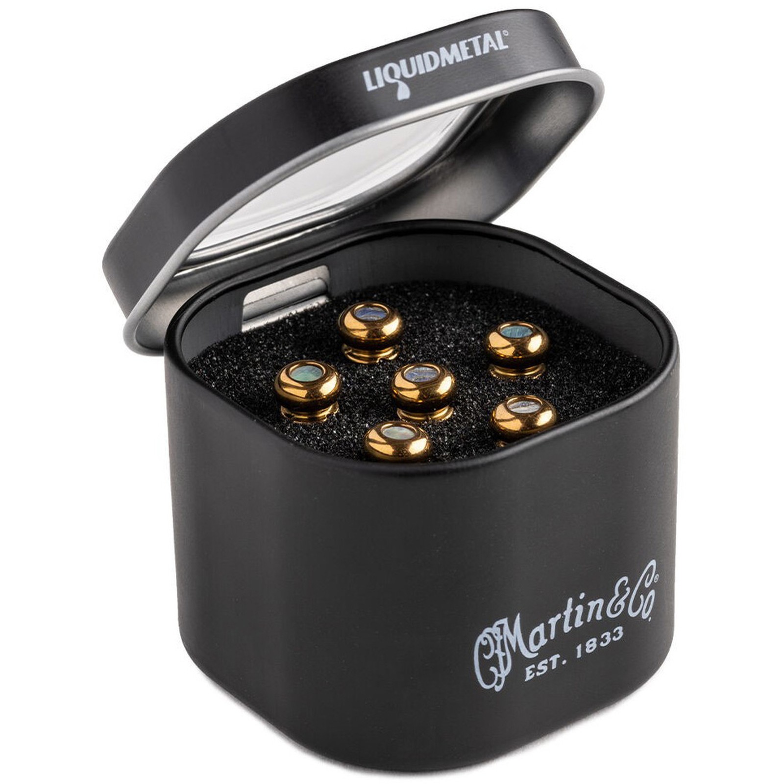 Martin Guitar Bridge Pin Liquid Metal Gold