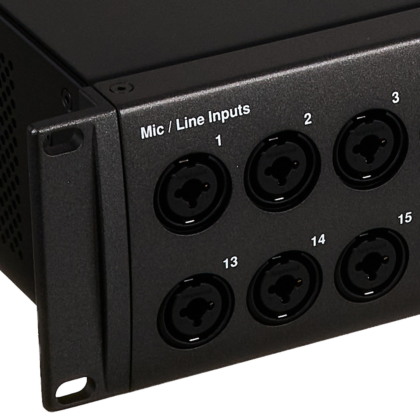 Frontseite des Presonus StudioLive Series III SE 32R Digitalmixers mit Eingängen