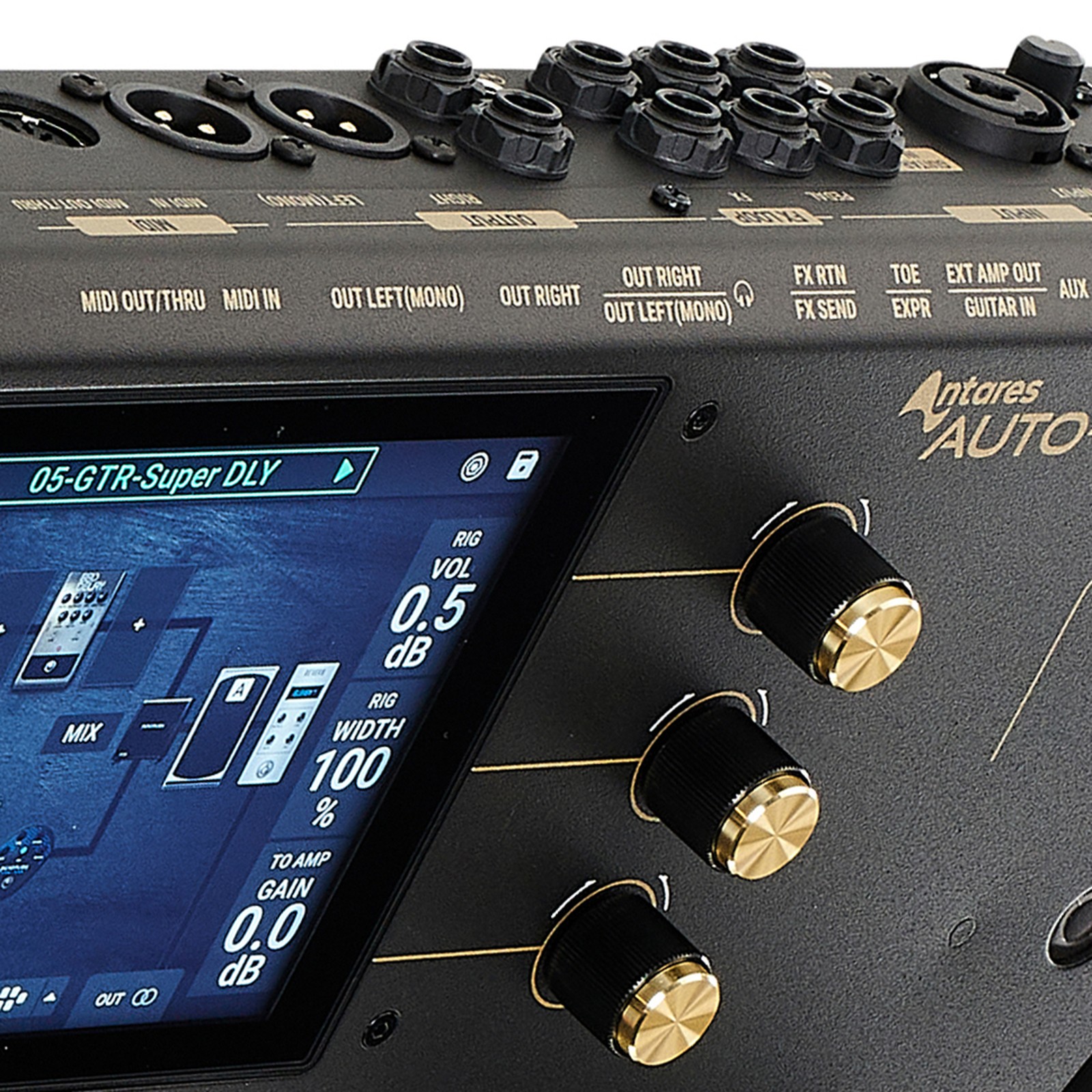 Headrush Prime Multieffektgerät Rückseite mit Anschlüssen