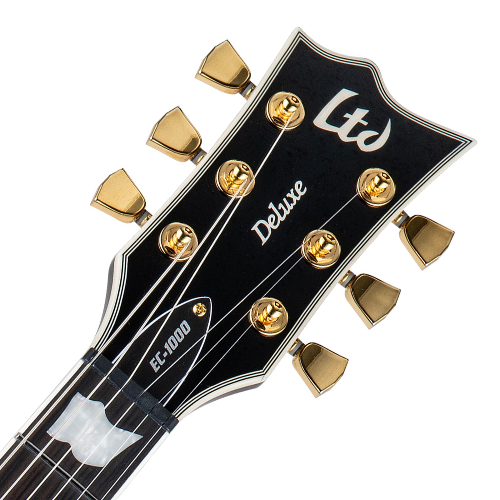Kopfplatte der ESP LTD EC-1000 FT Black Fluence E-Gitarre
