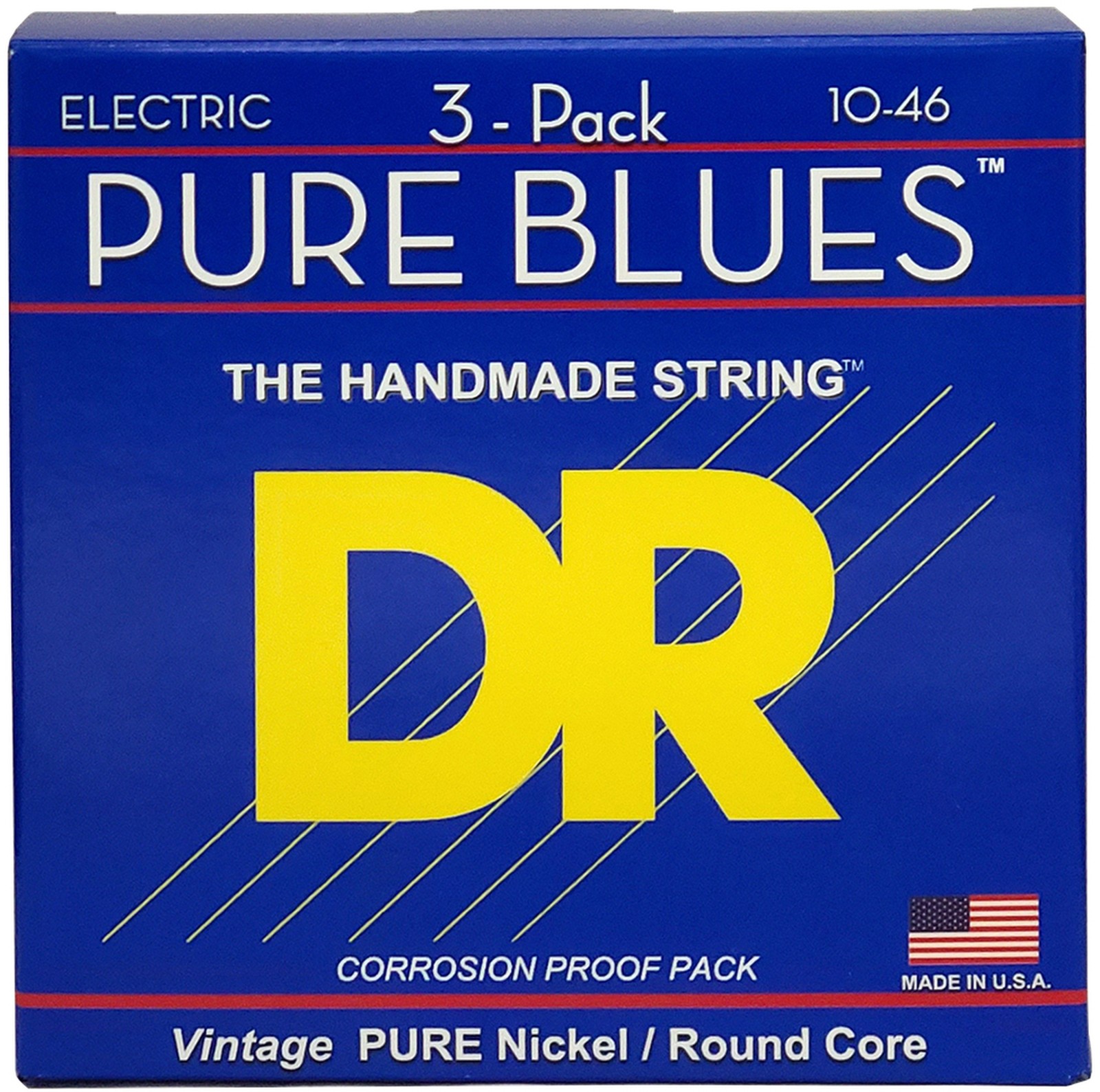 DR Strings Pure Blues PHR-10 3Pack