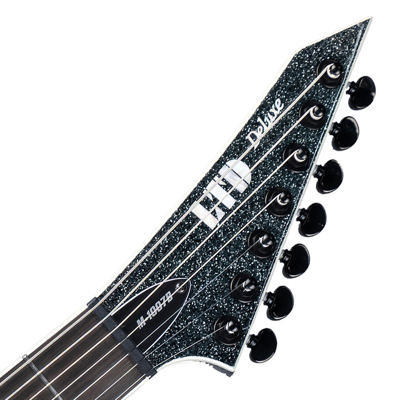 Kopfplatte der ESP LTD M-1007B ET Granite Sparkle E-Gitarre